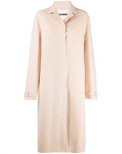 Длинное однобортное пальто Jil sander