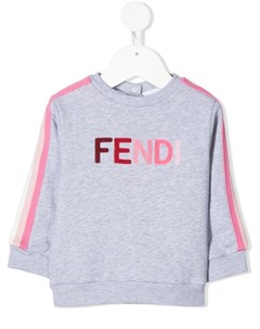 Толстовка с вышитым логотипом Fendi kids