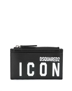 Кошелек на молнии с принтом Icon Dsquared2