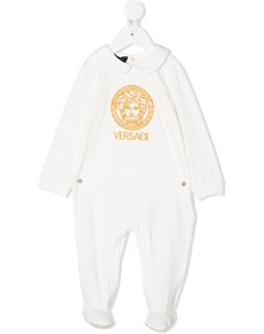 Комбинезон с вышитым логотипом Versace kids