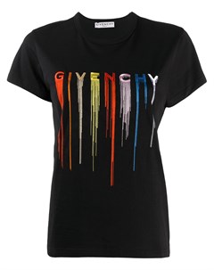 Футболка с вышитым логотипом Givenchy