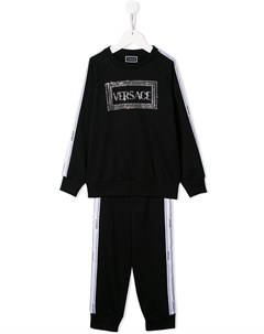 Декорированный спортивный костюм с логотипом Versace kids