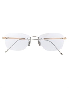 Овальные очки без оправы Cartier eyewear