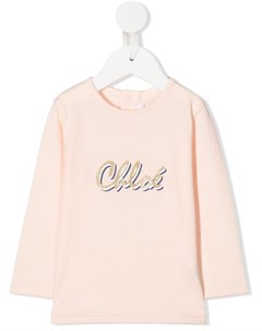 Футболка с логотипом Chloé kids