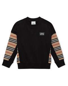 Толстовка со вставками в полоску Icon Stripe Burberry kids