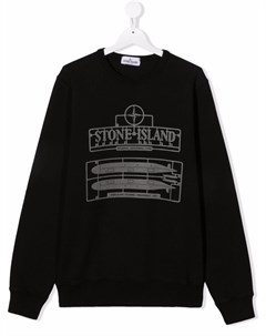 Толстовка с логотипом Stone island junior