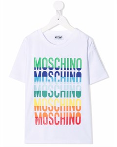 Футболка с логотипом Moschino kids