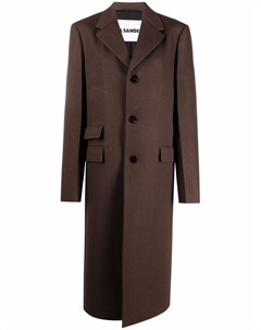 Однобортное пальто Jil sander