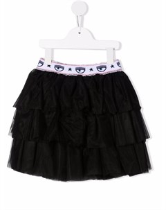 Юбка мини из тюля Chiara ferragni kids