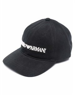 Бейсболка с вышитым логотипом Emporio armani