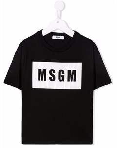 Футболка с логотипом Msgm kids