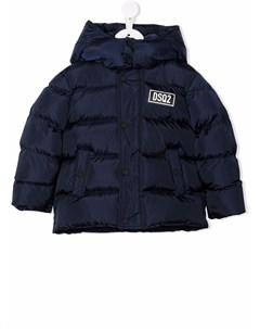 Пуховик с нашивкой логотипом Dsquared2 kids