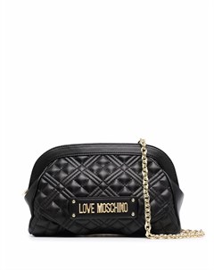 Стеганый клатч с логотипом Love moschino