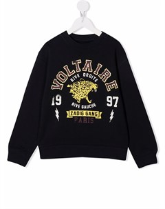 Толстовка на молнии с логотипом Zadig & voltaire kids