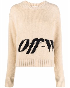 Джемпер с круглым вырезом и логотипом Off-white