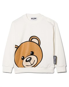 Толстовка с круглым вырезом и принтом Teddy Bear Moschino kids