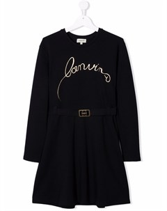 Платье с логотипом Lanvin enfant