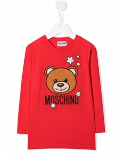 Футболка с длинными рукавами и принтом Moschino kids