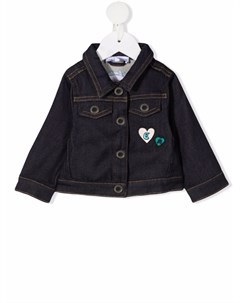 Джинсовая куртка с вышивкой Emporio armani kids