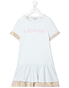 Платье футболка с логотипом Lanvin enfant