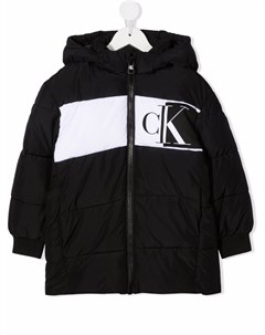 Пуховик с логотипом Calvin klein kids