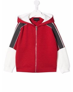 Худи в стиле колор блок на молнии Emporio armani kids