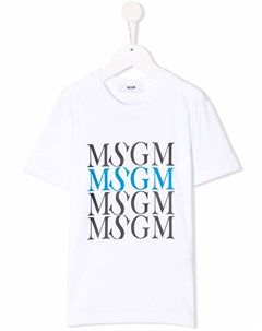 Футболка с логотипом Msgm kids