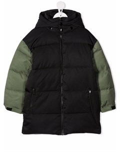 Двухцветный пуховик Stella mccartney kids