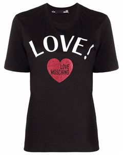 Футболка с логотипом Love moschino