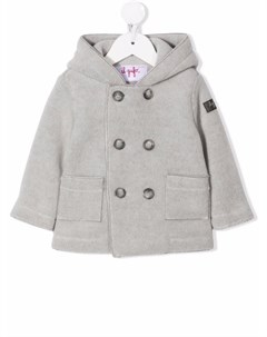 Двубортное пальто с капюшоном Il gufo