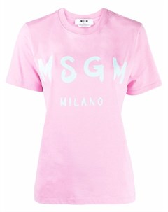 Футболка с логотипом Msgm