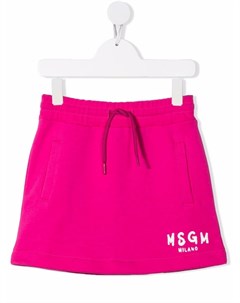 Юбка мини с логотипом Msgm kids