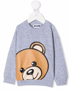 Толстовка с круглым вырезом и принтом Teddy Bear Moschino kids