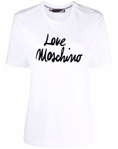 Футболка с логотипом Love moschino