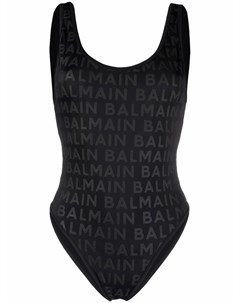 Слитный купальник с монограммой Balmain