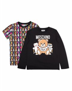 Футболка с логотипом Moschino kids