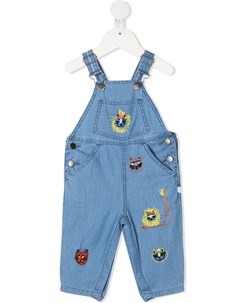 Джинсовый комбинезон с вышивкой Stella mccartney kids