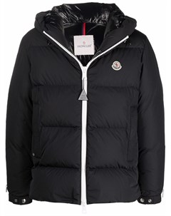 Пуховик с нашивкой логотипом Moncler