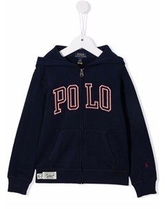 Худи на молнии с логотипом Ralph lauren kids