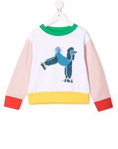 Толстовка в стиле колор блок с принтом Poodle Stella mccartney kids