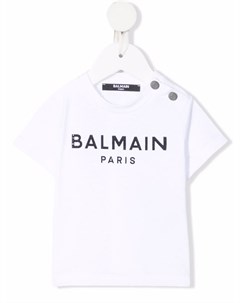 Футболка с логотипом Balmain kids