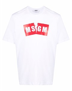 Футболка с логотипом Msgm