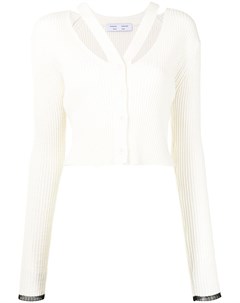 Укороченный кардиган с ремешками Proenza schouler white label