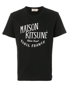 Футболка с принтом логотипа Maison kitsune