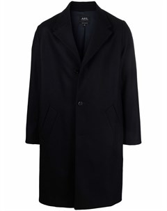 Однобортное пальто из смесовой шерсти A.p.c.