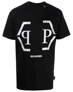 Футболка с логотипом Hexagon Philipp plein