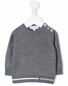 Джемпер с отделкой в полоску Emporio armani kids