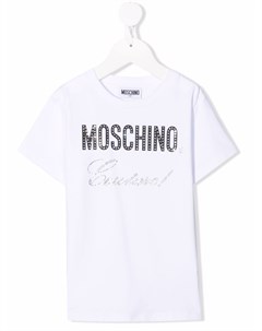 Футболка с логотипом Couture Moschino kids