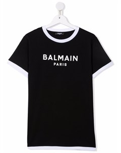 Футболка с логотипом Balmain kids