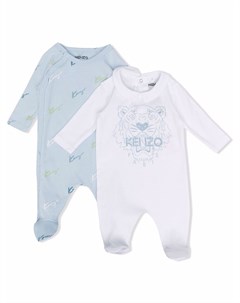 Комбинезон из органического хлопка с логотипом Kenzo kids